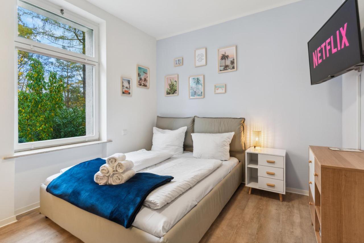 Vorstadtoase - 2 Personen - Eichwalde, Naehe Ber - Queensize-Bett, Netflix, Parken Eksteriør billede